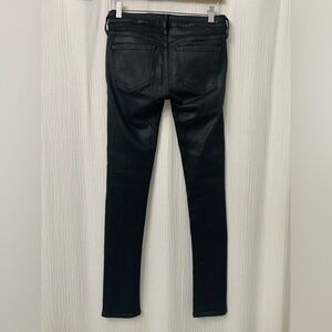 C Of H Los Angeles Womens Black Shiny Jeans Skinny Size 27